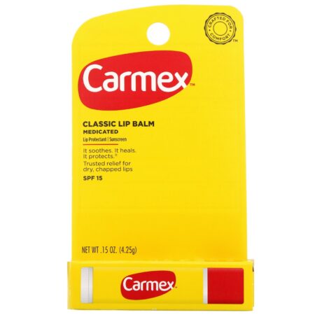 Carmex, Classic Lip Balm, Medicated, FPS 15, 4,25 g (0,15 oz) - Image 2