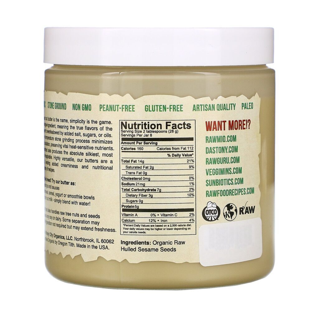 Dastony, Organic Sesame Tahini, 8 oz (227 g) - Imagem 2