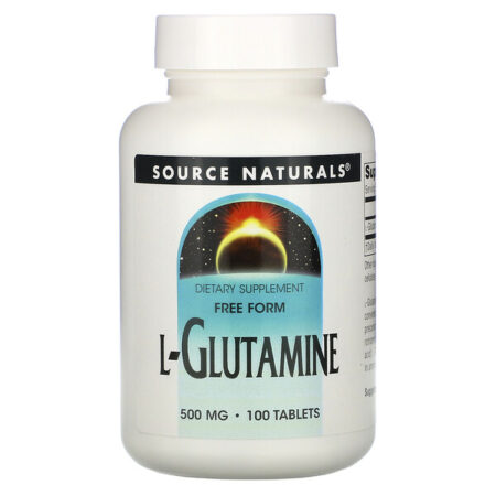 Source Naturals, L-Glutamina, 500 mg, 100 tabletes