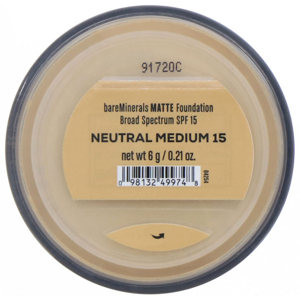 bareMinerals, Base matte, FPS 15, Neutro médio 15, 6 g - Imagem 2
