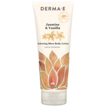 Derma E, Hydrating Shea Body Lotion, Jasmine & Vanilla , 8 oz (227 g)