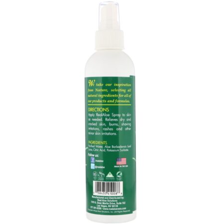 Real Aloe, Aloe Vera Spray, 8 fl oz (227 ml) - Image 2