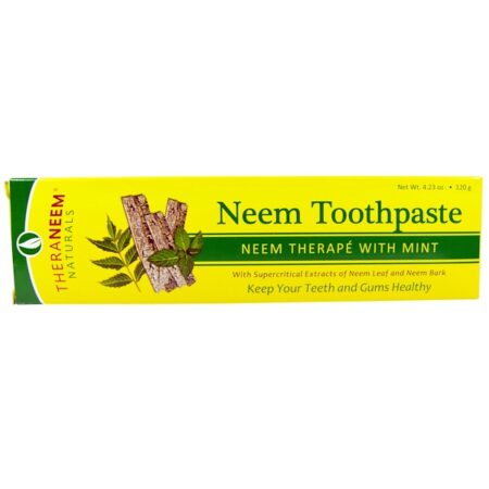 Organix South, TheraNeem Naturals, Neem Therapé with Mint, Neem Toothpaste, 4.23 oz (120 g)