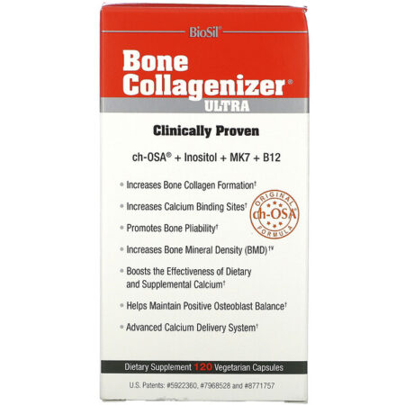 BioSil by Natural Factors, Bone Collagenizer Ultra, 120 Cápsulas Vegetais