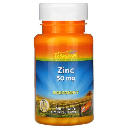 Thompson, Zinc, 50 mg, 60 Comprimidos