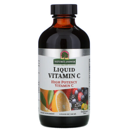 Nature's Answer, Liquid Vitamin C, Natural Lemon Flavor, 8 fl oz (240 ml)