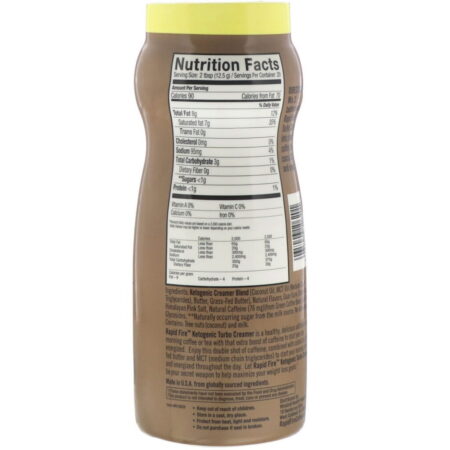 RAPIDFIRE, Turbo Creamer, Sabor de Baunilha Francesa, 250 g (8,8 oz) - Imagem 2