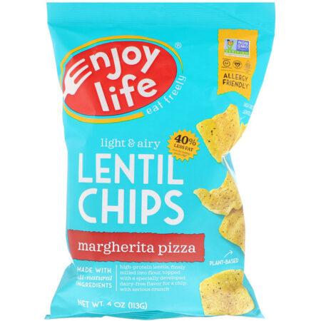 Enjoy Life Foods, Plentils, Chips de Lentilha, Sabor Pizza Margherita, 4 oz (113 g)