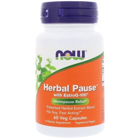 Now Foods, Herbal Pause With EstroG-100, 60 Cápsulas Vegetais