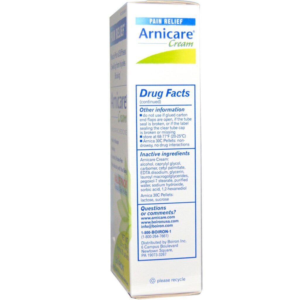Boiron, Creme Arnicare, alívio da dor, 2,5 oz. (70 g), aproximadamente 80 bolinhas por tubo - Imagem 3