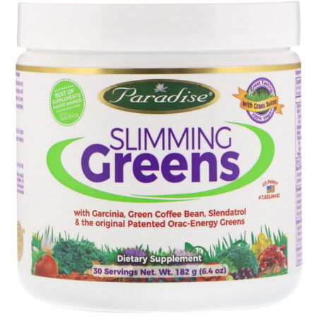 Paradise Herbs, Slimming Greens, 6.4 oz (182g)