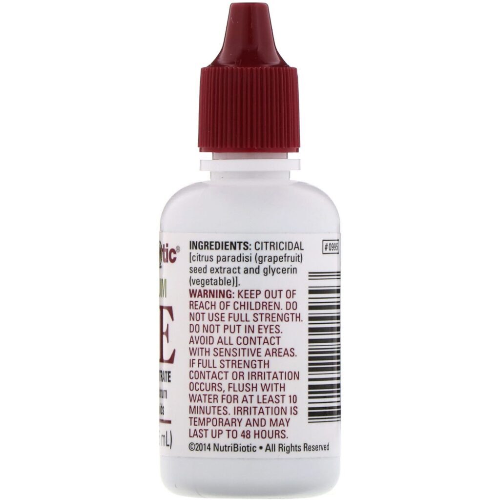 NutriBiotic, Maximum GSE, Liquid Concentrate, 29,5 ml (1 fl oz) - Imagem 2