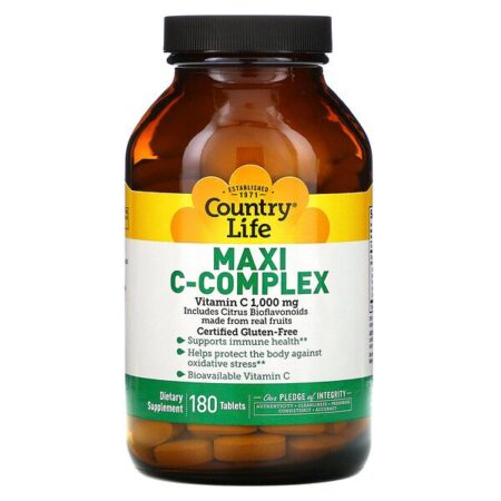 Country Life, Maxi C-Complex, 1,000 mg, 180 Tablets