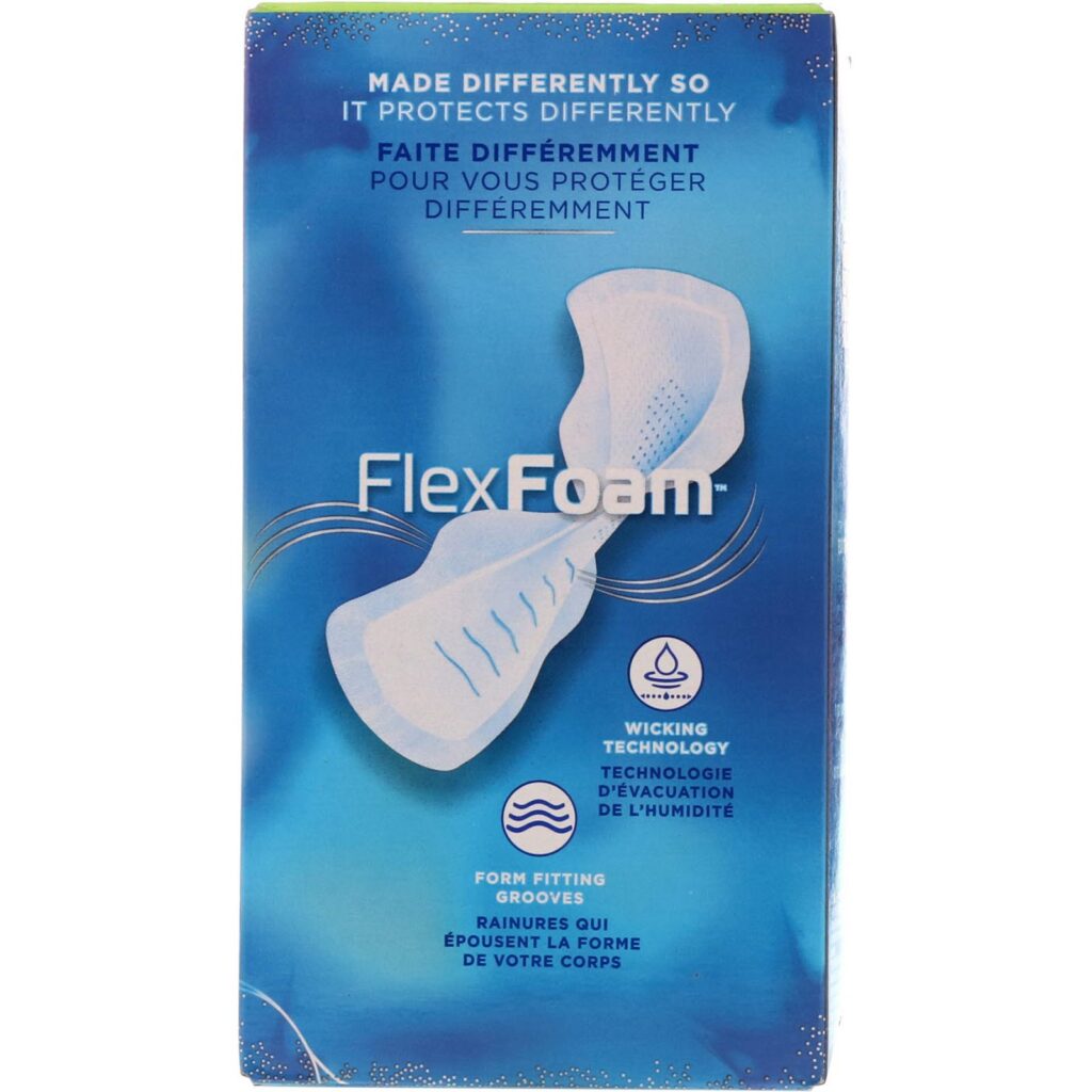Always, Infinity Flex Foam com Abas Flexíveis, Tamanho 2, Fluxo Intenso, Sem Perfume, 32 Absorventes - Imagem 2