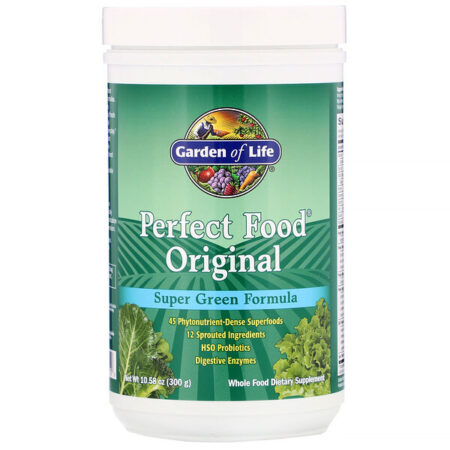 Garden of Life, Perfect Food Original, fórmula Super Verde, 10,58 oz (300 g)