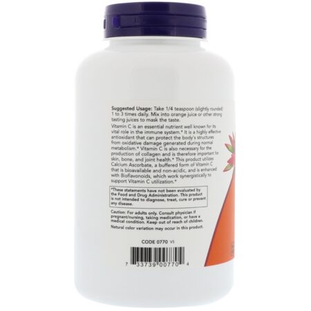 Now Foods, Complexo de Vitamina C Tamponada, 227 g (8 oz) - Image 3