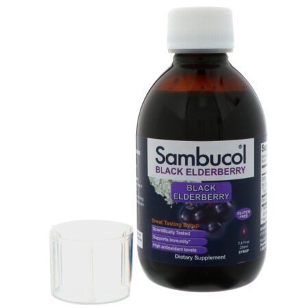 Sambucol, Xarope de sabugueiro preto, Fórmula Original, 230 ml (7,8 fl oz) - Imagem 3