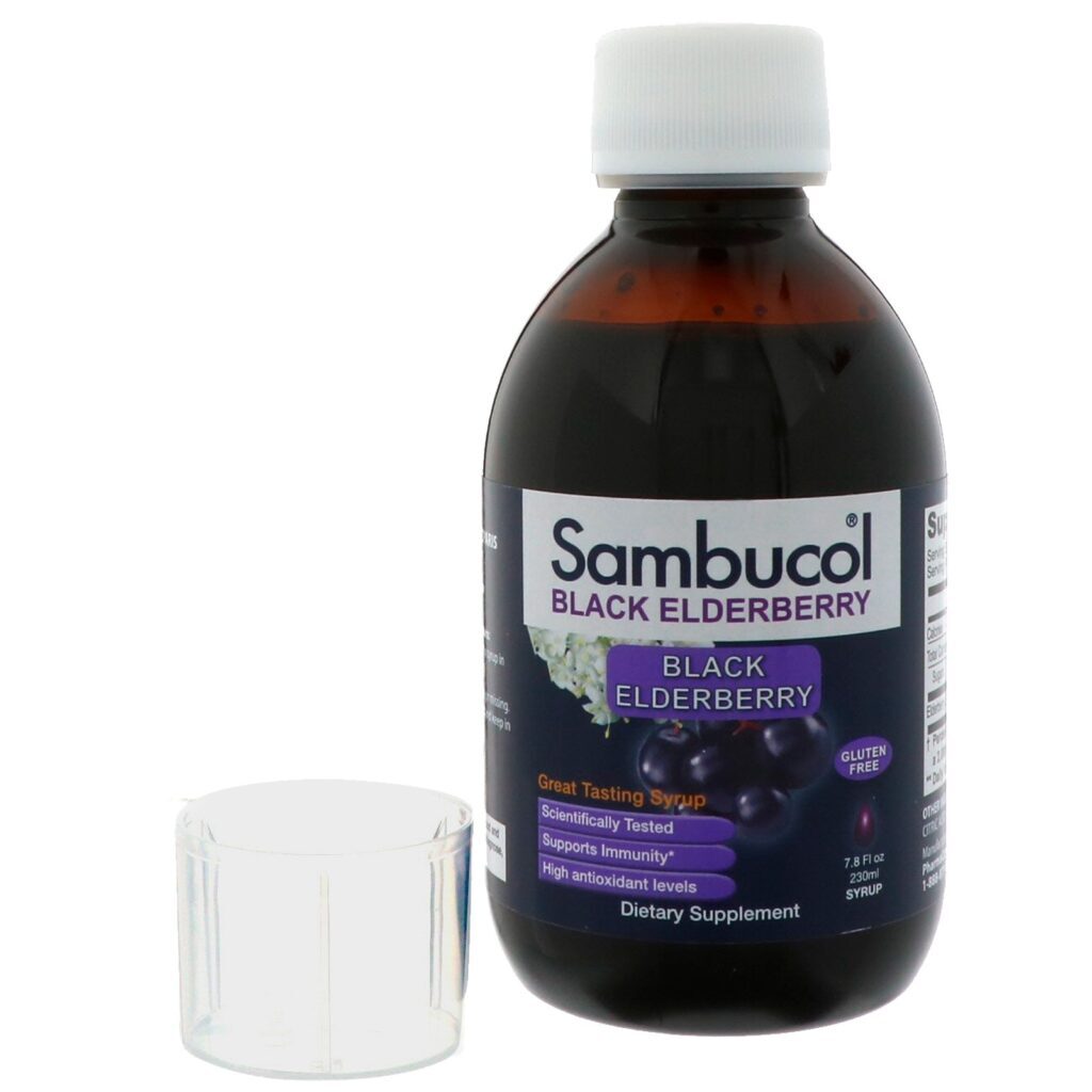 Sambucol, Xarope de sabugueiro preto, Fórmula Original, 230 ml (7,8 fl oz) - Imagem 3