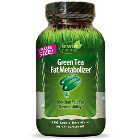 Irwin Naturals, Metabolizador de Gorduras com Chá Verde, 150 cápsulas de gel líquido