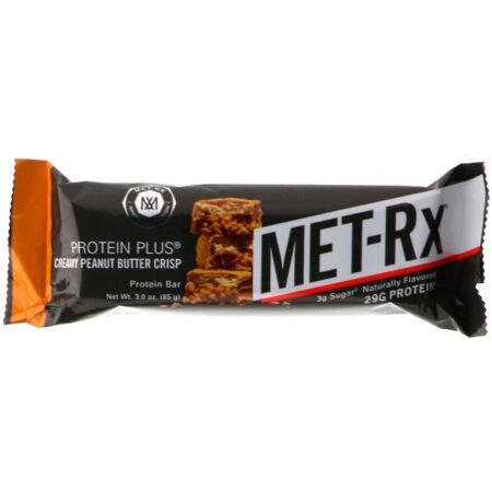 MET-Rx, PROTEIN PLUS Bar, Creamy Peanut Butter Crisp, 9 Bars, 3.0 oz (85 g ) Each - Image 4