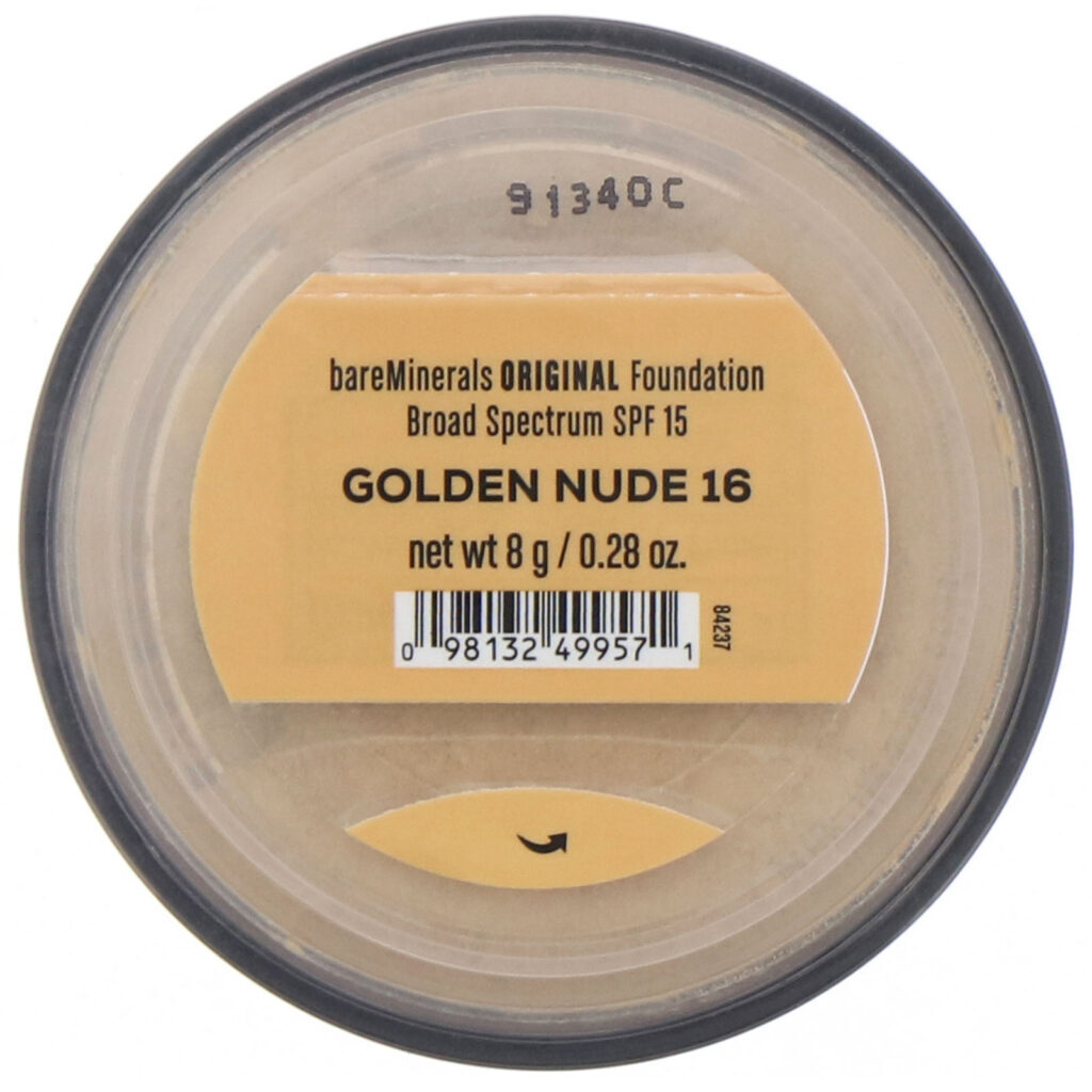 bareMinerals, Base original, FPS 15, Nude dourado 16, 8 g - Imagem 2