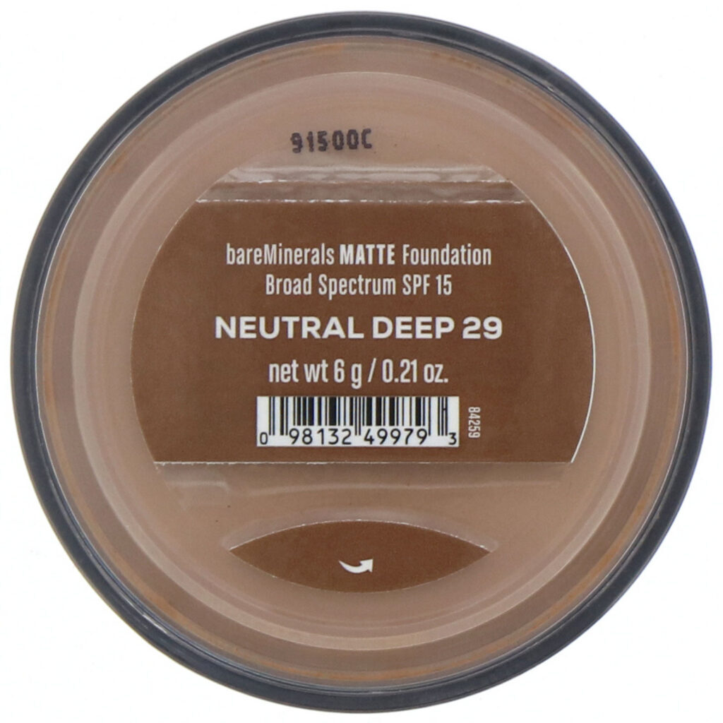 bareMinerals, Base Matte, FPS 15, Neutro profundo 29, 6 g - Imagem 2
