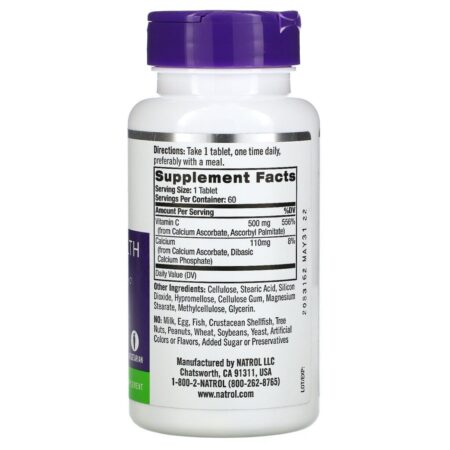 Natrol, Easy-C, 500 mg, 60 Tablets - Imagem 2
