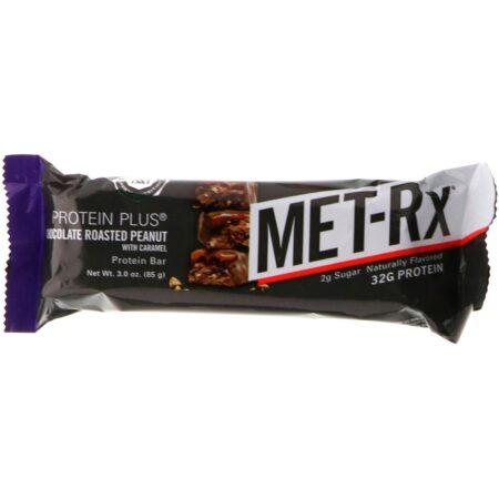 MET-Rx, PROTEIN PLUS Bar, Chocolate Roasted Peanut with Caramel, 9 Bars, 3.0 oz (85 g) Each - Image 4