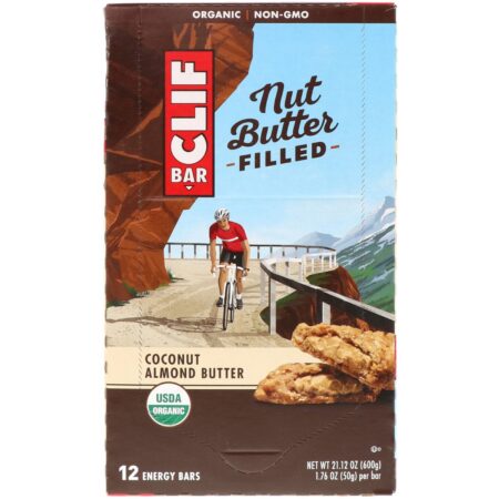 Clif Bar, Orgânico, Barra Energética de Manteiga de Nozes, Coco e Manteiga de Amêndoa, 12 unidades - 50g cada - Image 2