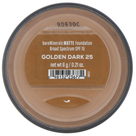 bareMinerals, Base Matte, FPS 15, Escuro dourado 25, 6 g - Image 2