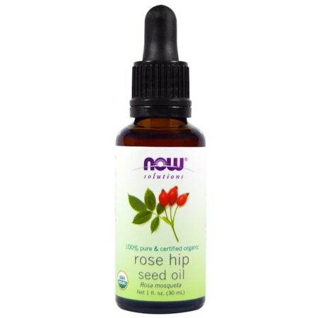 Now Foods, Solutions, Óleo de Semente de Rosa Mosqueta com Certificação Orgânica, 30 ml (1 fl oz)