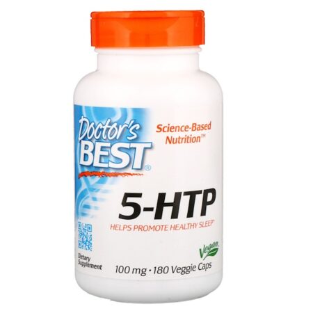 Doctor's Best, 5-HTP, 100 mg, 180 Cápsulas Vegetais