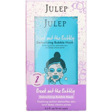 Julep, Break Out the Bubbly, Máscara Desintoxicante em Espuma, 2 Unidades