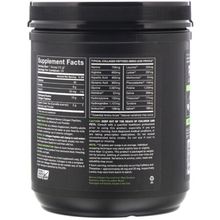 Sports Research, Peptídeos de Colágeno, Hidrolisados Tipo I e III, Chá Verde Matcha, 288 g (10,16 oz) - Image 2