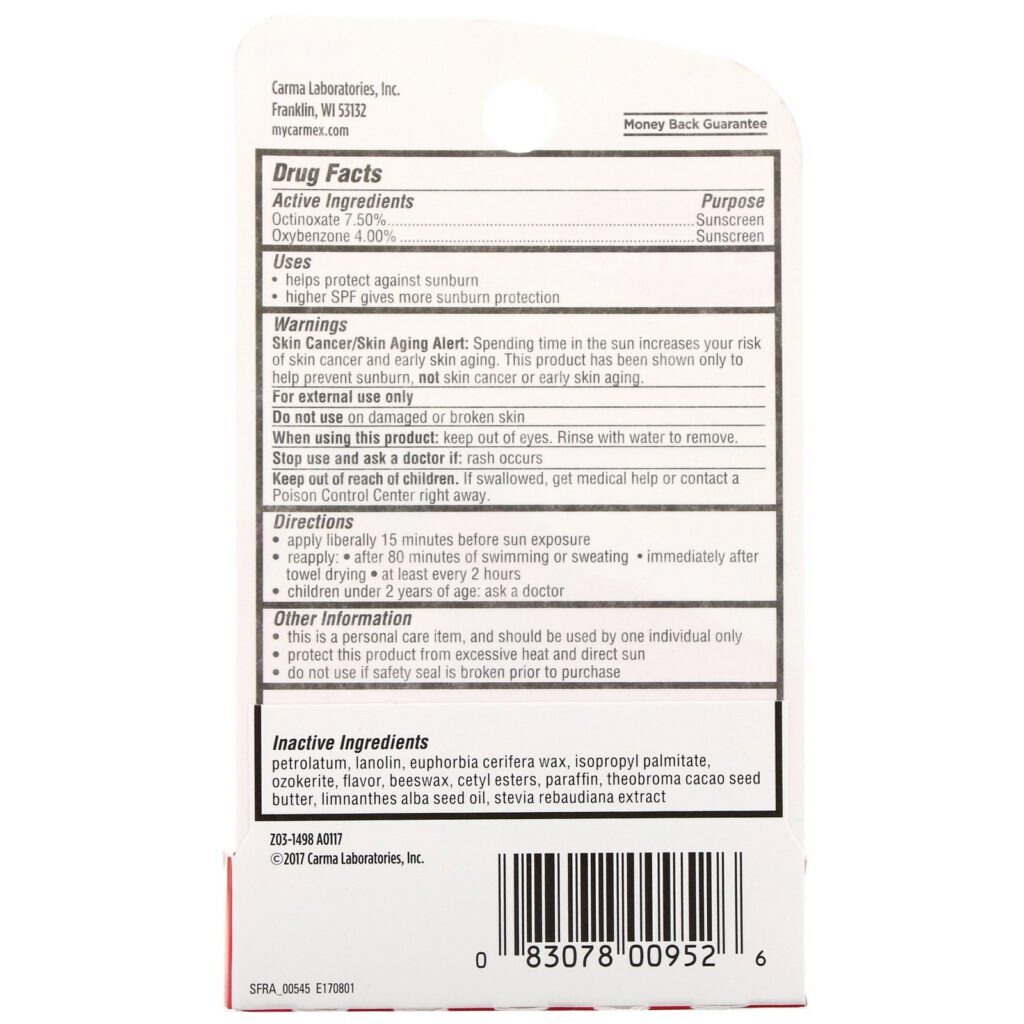 Carmex, Daily Care, Bálsamo Labial Hidratante, Morango, FPS 15, 4,25 g (0,15 oz) - Imagem 3