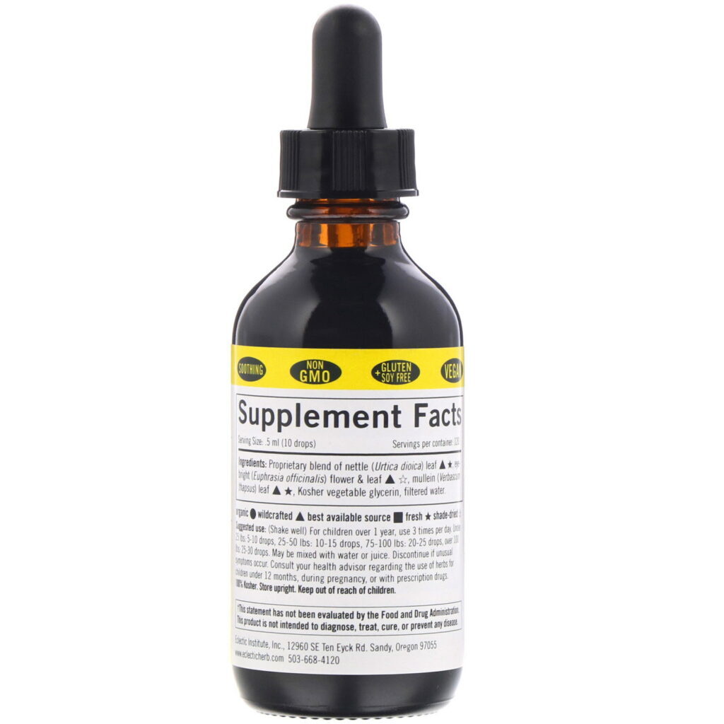 Eclectic Institute, Ervas Infantis, Alle-Relief, 60 ml (2 fl oz) - Imagem 2