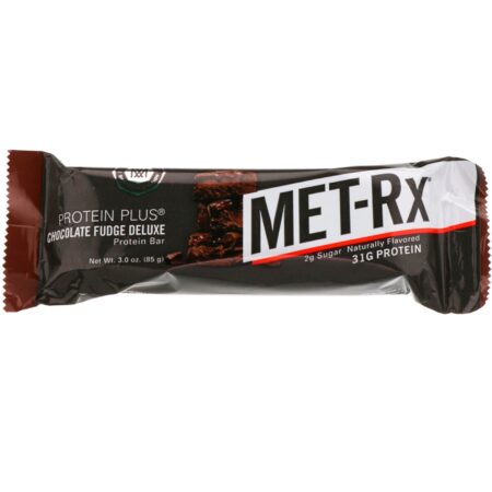 MET-Rx, PROTEIN PLUS Bar, Chocolate Fudge Deluxe, 9 Bars, 3.0 oz (85 g) Each - Image 4