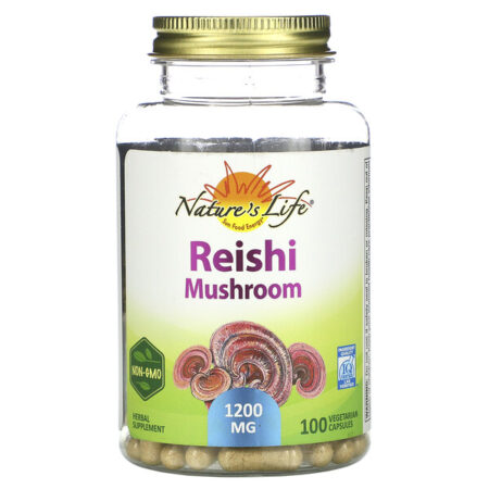 Nature's Herbs, Cogumelo Reishi, 100 Cápsulas Vegetarianas