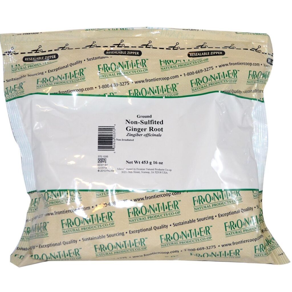 Frontier Natural Products, Raiz de Gengibre da Terra Não Sulfitada, 16 oz (453 g) - Imagem 2