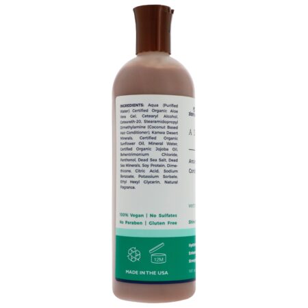 Zion Health, Adama, Condicionador de Minerais Antigos, Coco Branco, 16 fl oz (473 ml) - Image 3