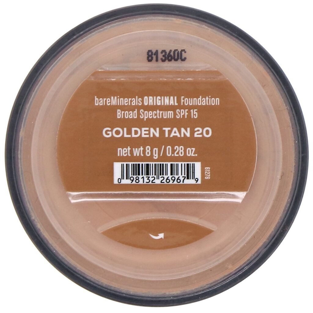 bareMinerals, Base Original, FPS 15, Bronzeado dourado 20, 8 g - Imagem 2