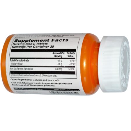 Thompson, Ferro Ideal, 50 mg, 60 Tabletes - Image 2