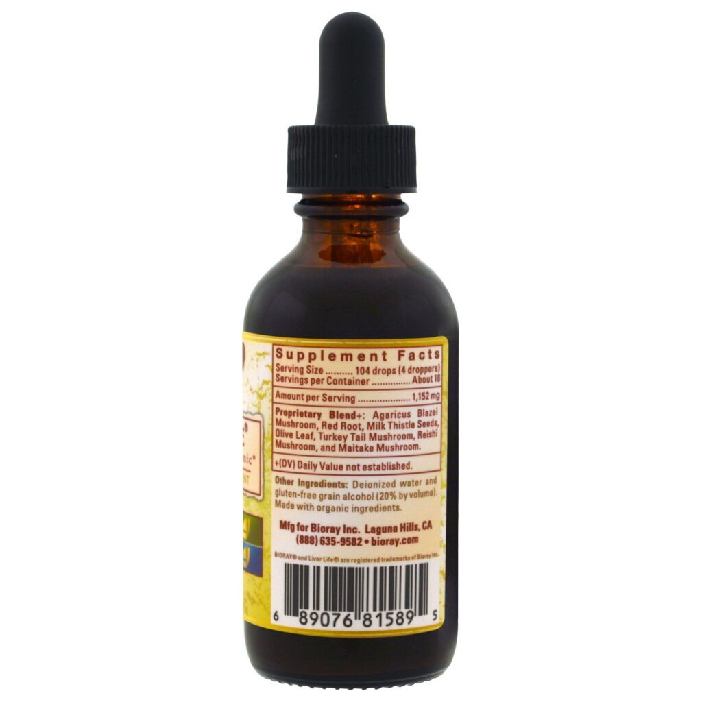 Bioray, Liver Life, Restaurador do Fígado, frasco de 4 oz (59 ml) - Imagem 2