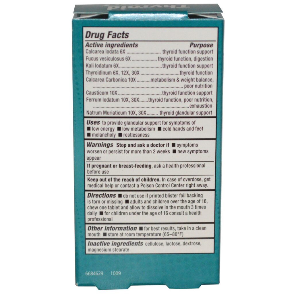 NatraBio, Reforço para Tireoide, 60 Comprimidos - Imagem 2