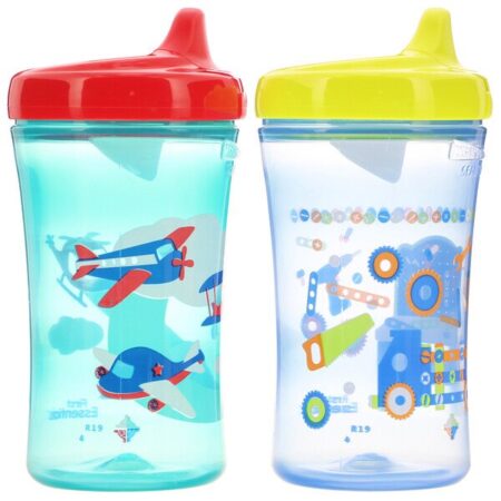 NUK, First Essentials, Hard Spout Cup, 12+ Months, 2 Cups, 10 oz (300 ml) Each