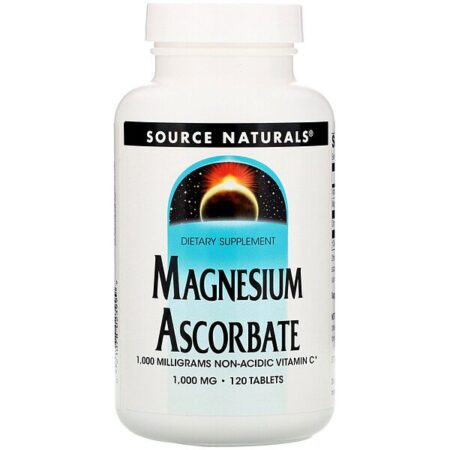 Source Naturals, Ascorbato de Magnésio, 1.000 mg, 120 comprimidos