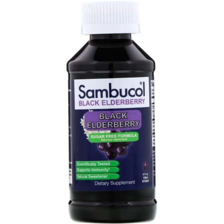 Sambucol, Black Elderberry Syrup, Sugar Free Formula, 4 fl oz (120 ml) - Image 3