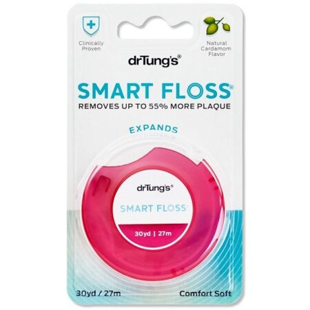 Dr. Tung's, Smart Floss, Sabor de Cardamomo Natural, 27 m (30 jardas)