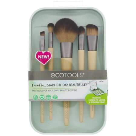 EcoTools, Kit de Pincéis Comece o Dia Lindamente, Kit de 5 Peças e Estojo - Image 2