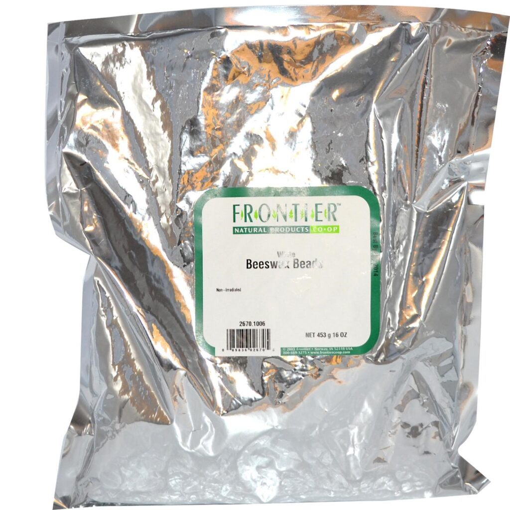 Frontier Natural Products, Grânulos de cera branca de abelha, 453 g - Imagem 2